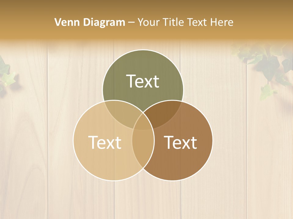 White Plant Decorative PowerPoint Template