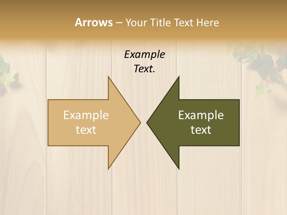 White Plant Decorative PowerPoint Template