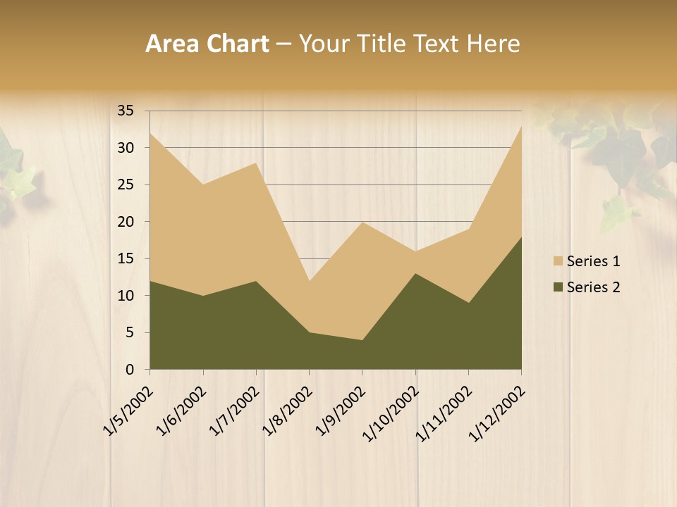 White Plant Decorative PowerPoint Template