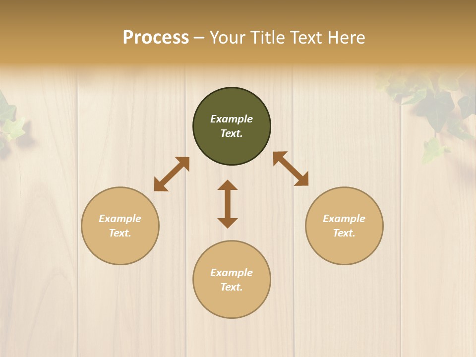White Plant Decorative PowerPoint Template
