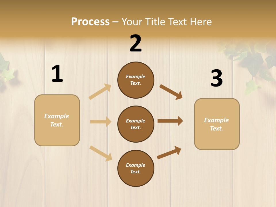 White Plant Decorative PowerPoint Template
