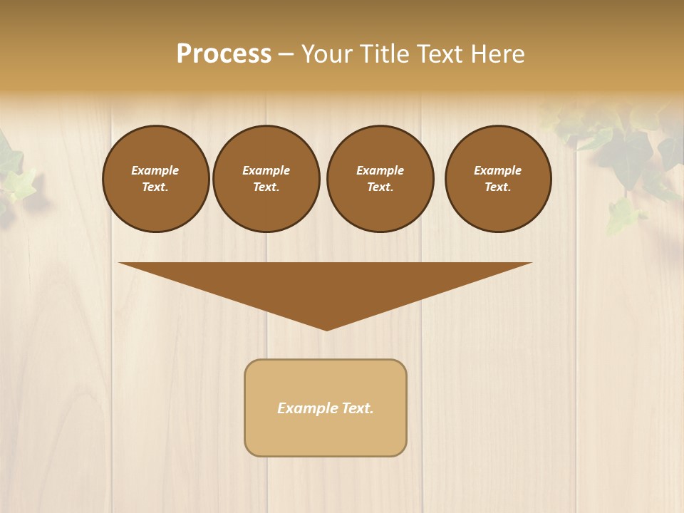 White Plant Decorative PowerPoint Template