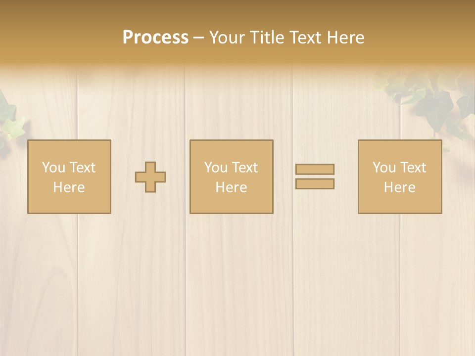 White Plant Decorative PowerPoint Template