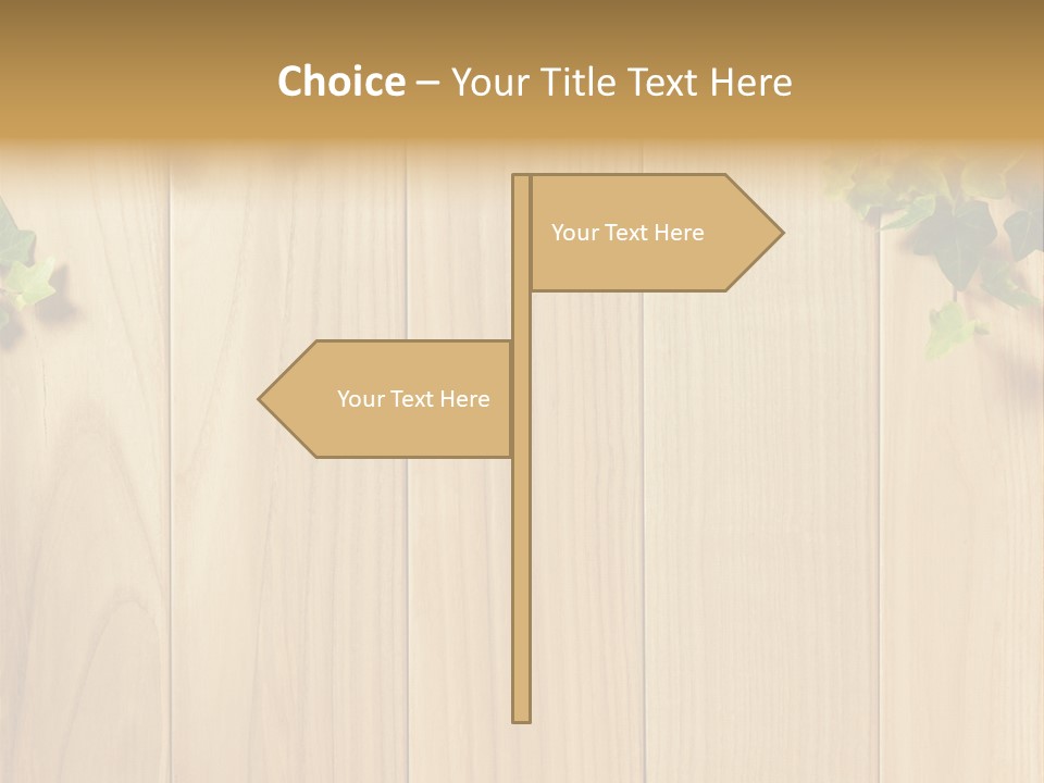 White Plant Decorative PowerPoint Template