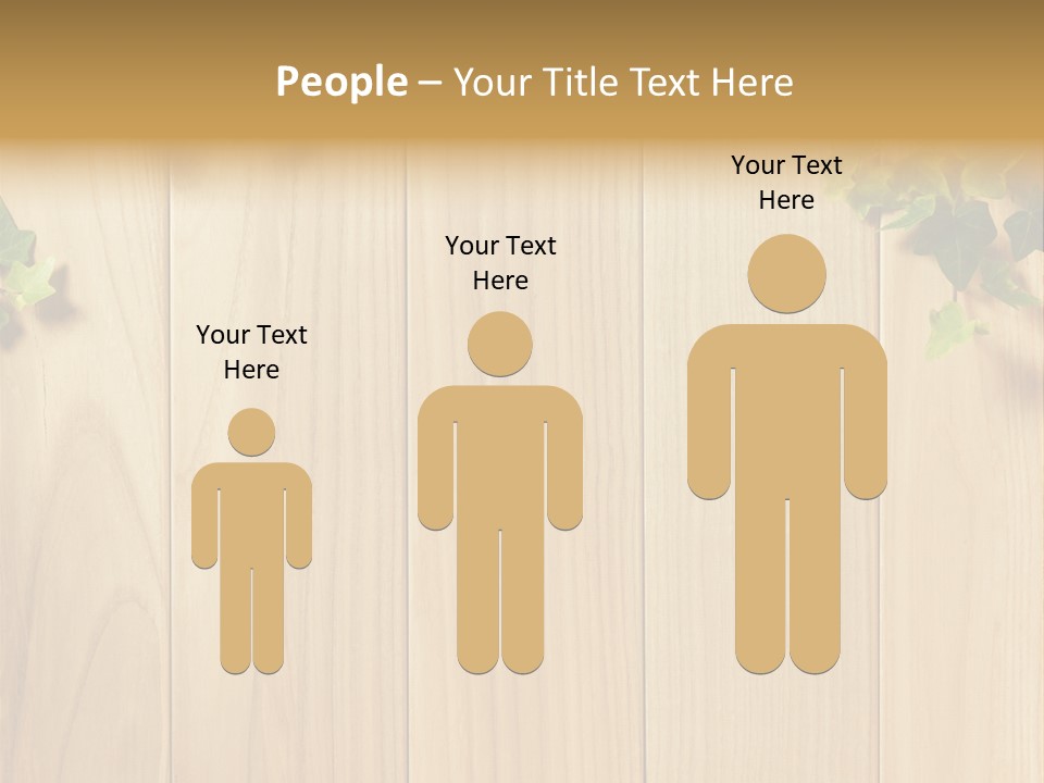 White Plant Decorative PowerPoint Template