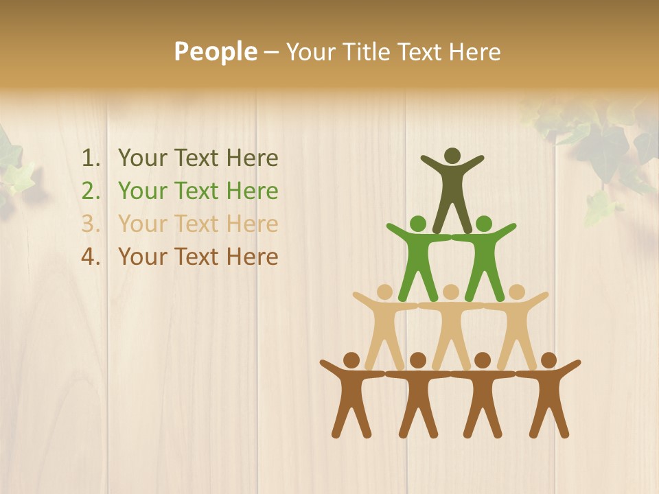 White Plant Decorative PowerPoint Template