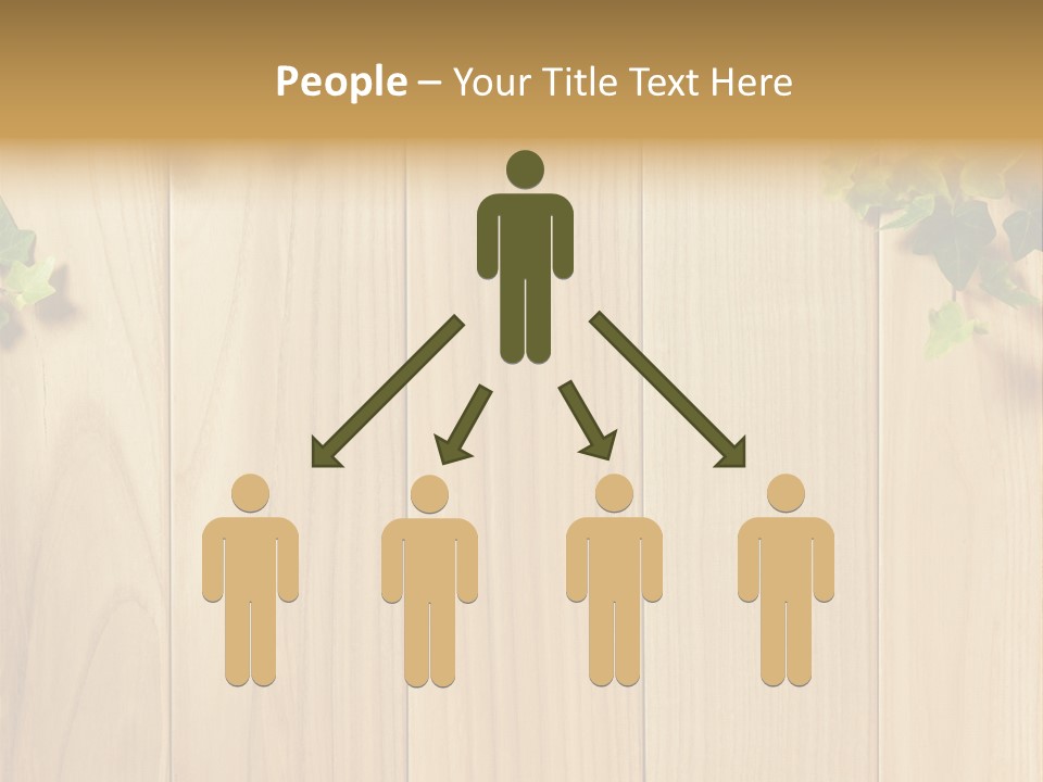 White Plant Decorative PowerPoint Template