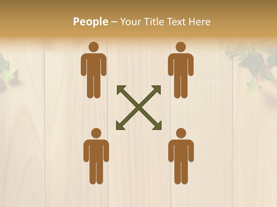 White Plant Decorative PowerPoint Template