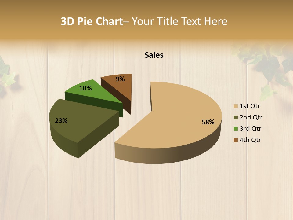 White Plant Decorative PowerPoint Template