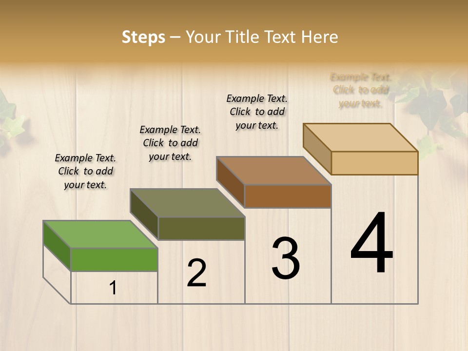 White Plant Decorative PowerPoint Template