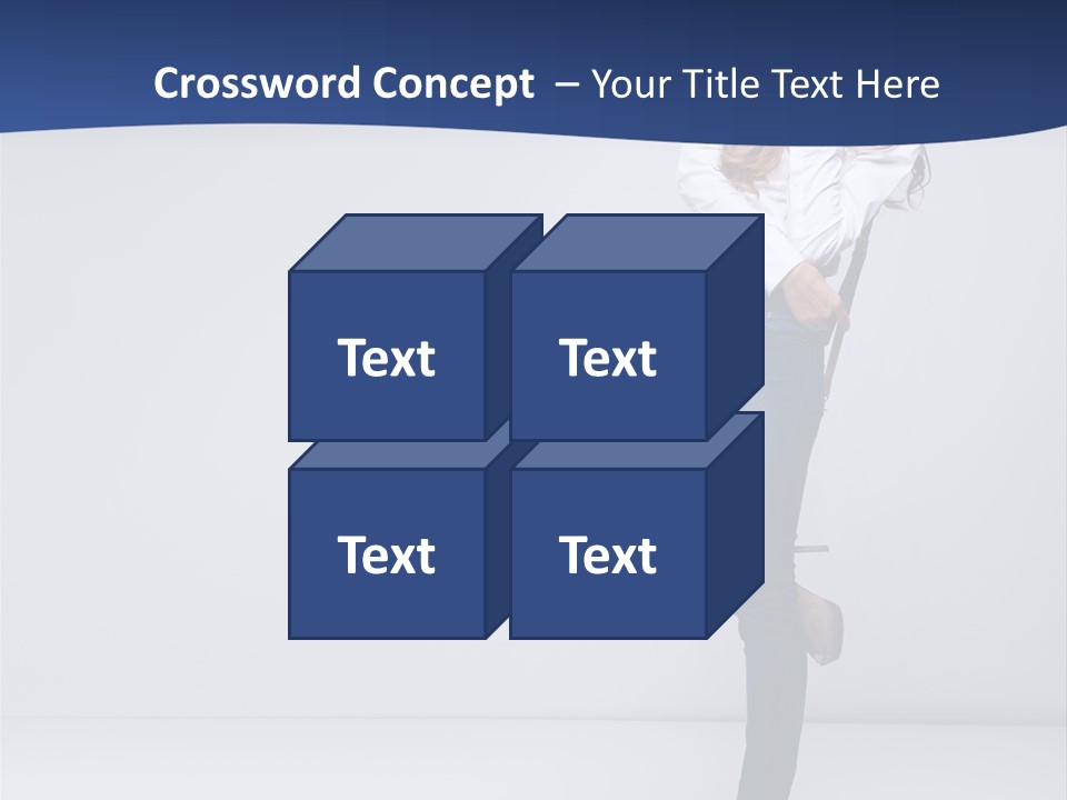 Jeans Slim Attractive PowerPoint Template