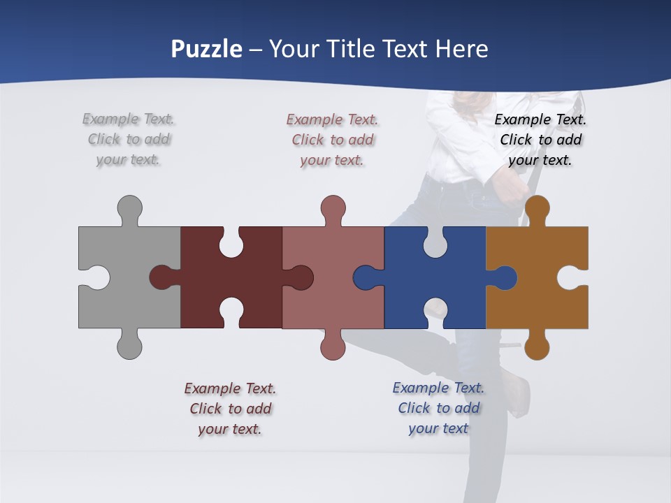 Jeans Slim Attractive PowerPoint Template