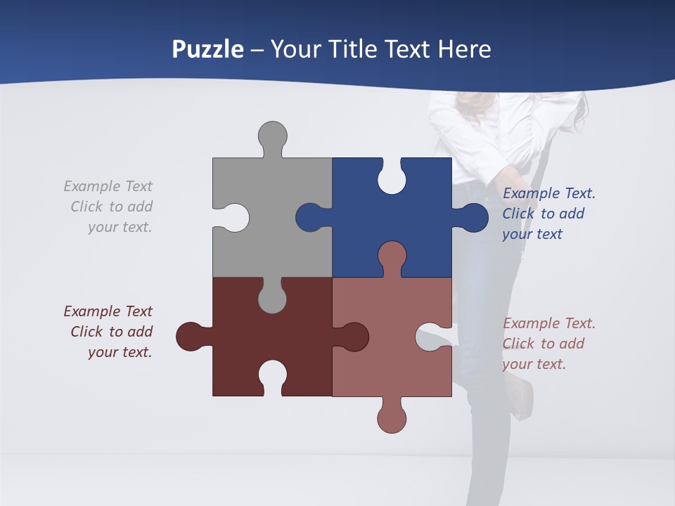 Jeans Slim Attractive PowerPoint Template