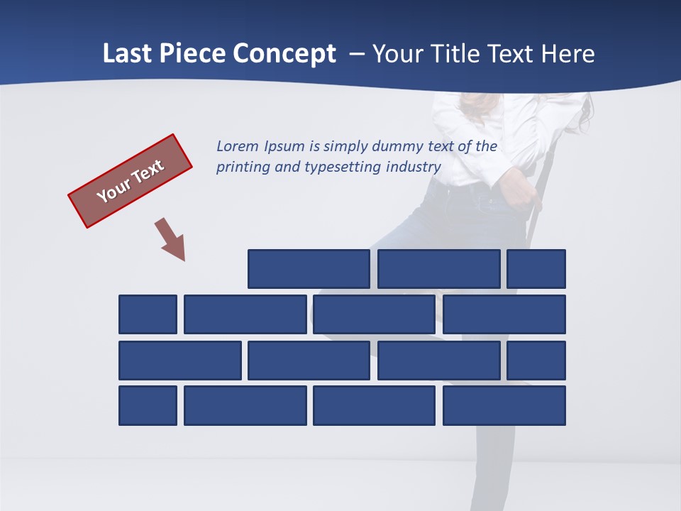 Jeans Slim Attractive PowerPoint Template