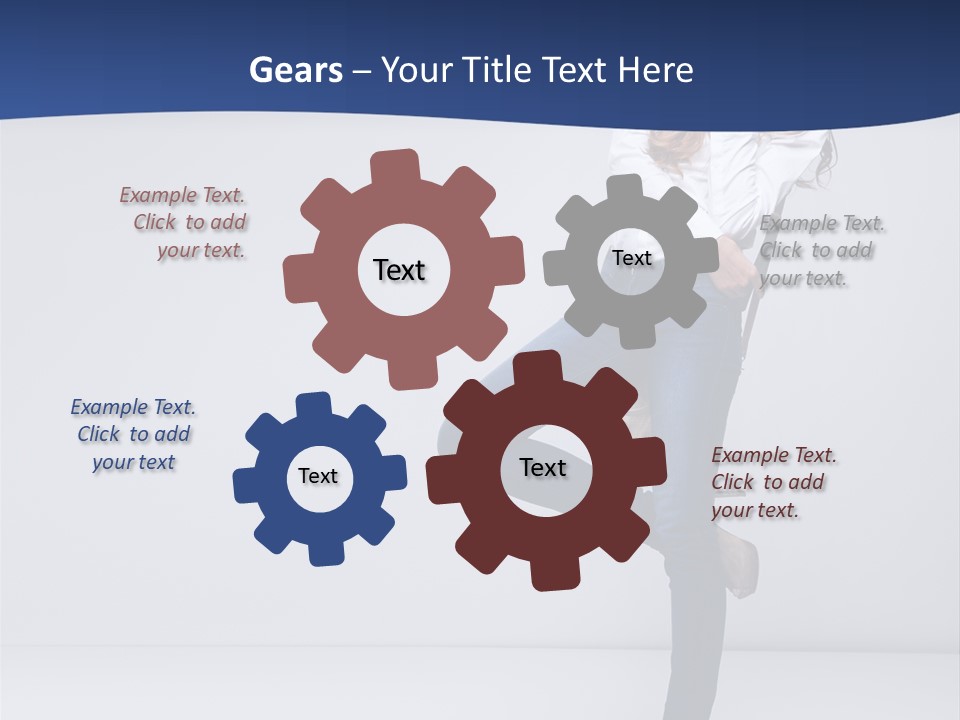 Jeans Slim Attractive PowerPoint Template