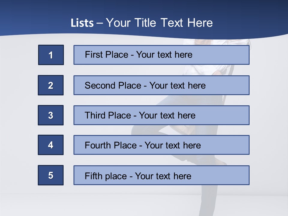 Jeans Slim Attractive PowerPoint Template
