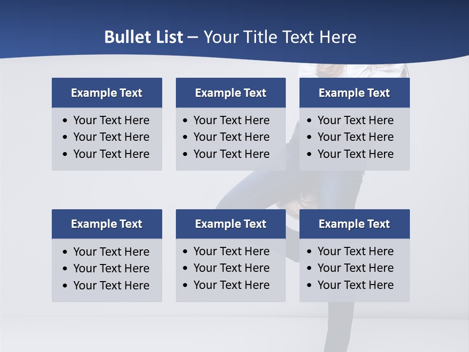 Jeans Slim Attractive PowerPoint Template