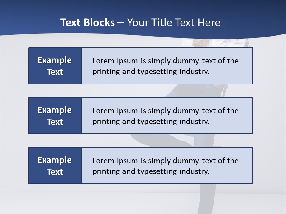 Jeans Slim Attractive PowerPoint Template