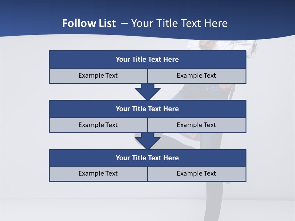 Jeans Slim Attractive PowerPoint Template