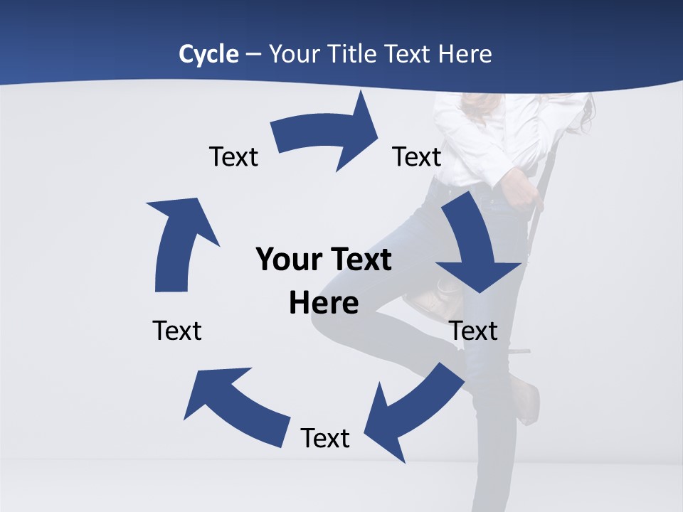 Jeans Slim Attractive PowerPoint Template