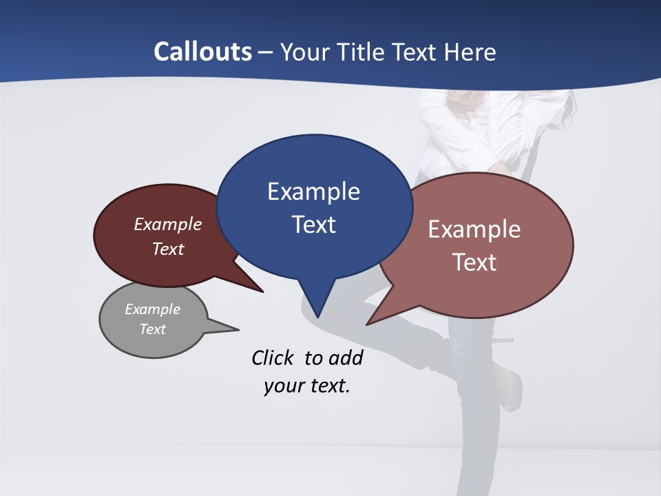 Jeans Slim Attractive PowerPoint Template