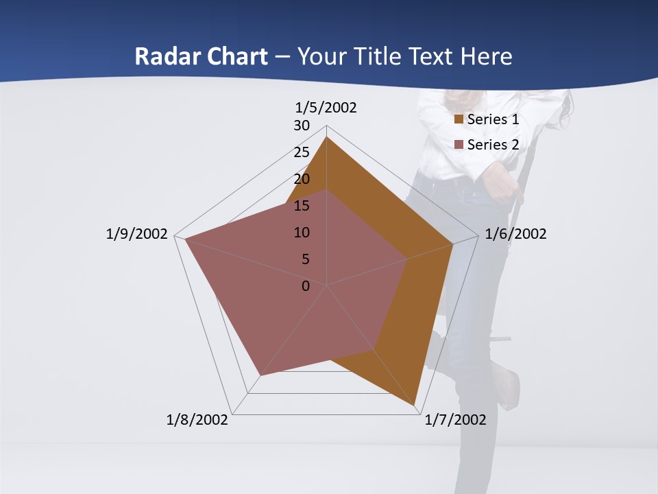 Jeans Slim Attractive PowerPoint Template