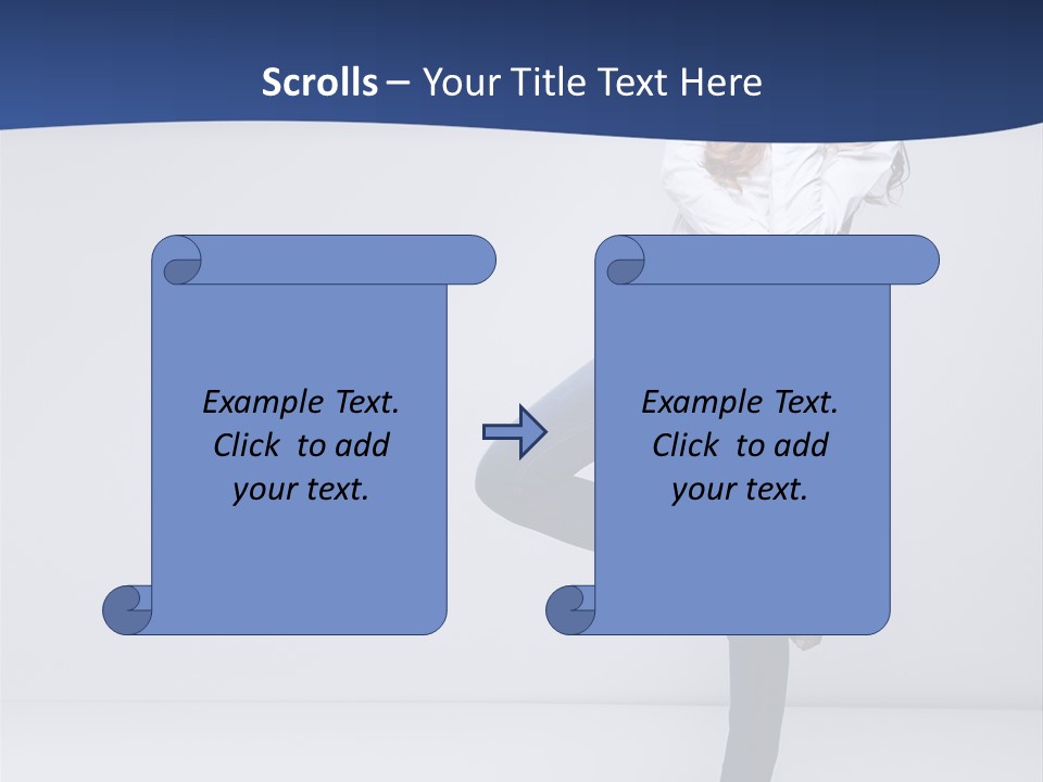 Jeans Slim Attractive PowerPoint Template