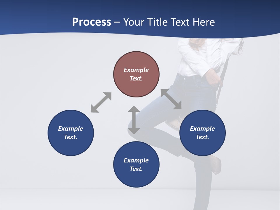 Jeans Slim Attractive PowerPoint Template