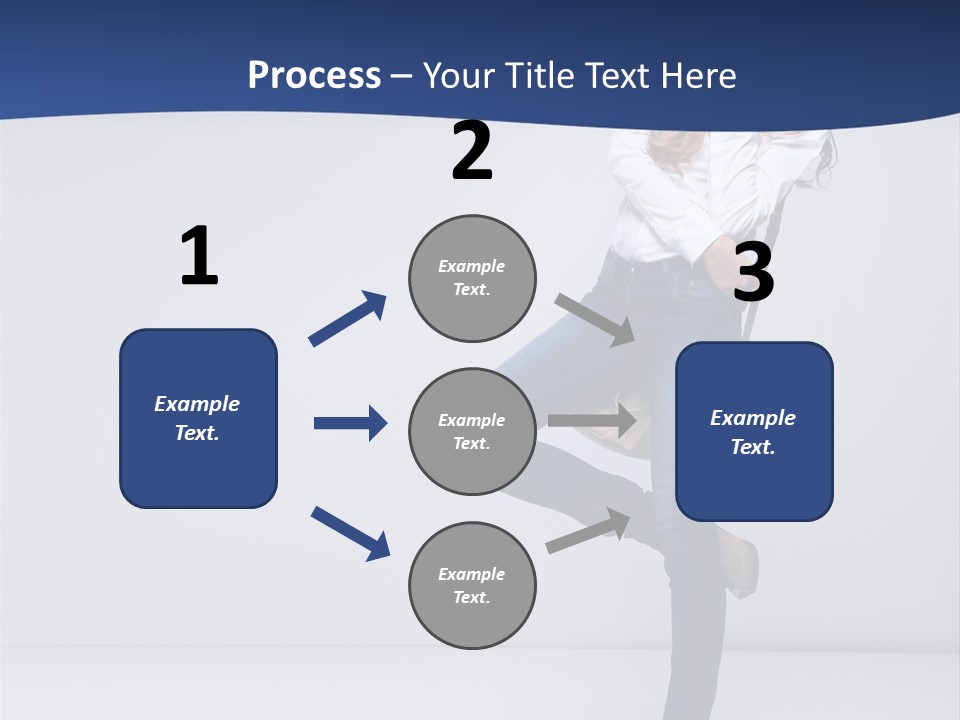 Jeans Slim Attractive PowerPoint Template