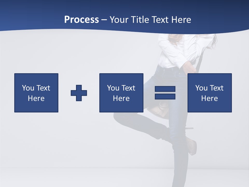 Jeans Slim Attractive PowerPoint Template