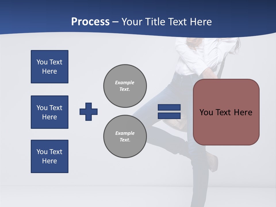Jeans Slim Attractive PowerPoint Template