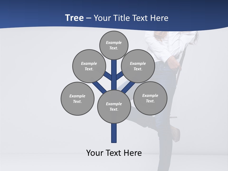 Jeans Slim Attractive PowerPoint Template