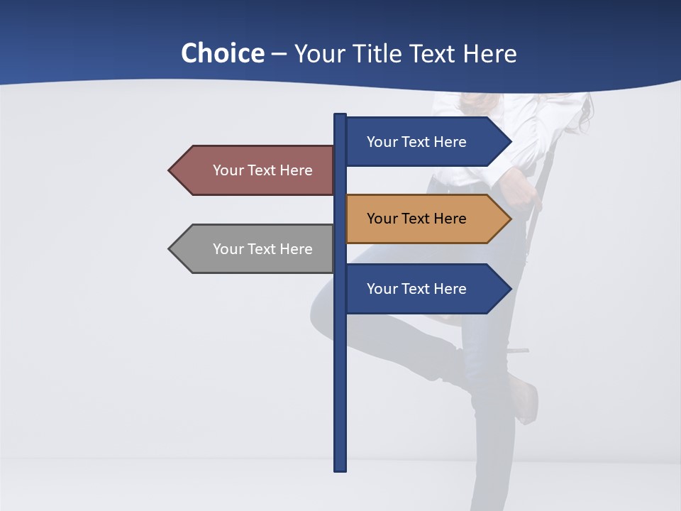 Jeans Slim Attractive PowerPoint Template