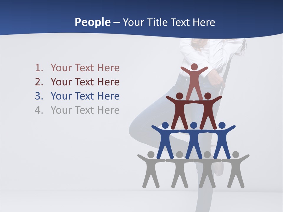 Jeans Slim Attractive PowerPoint Template