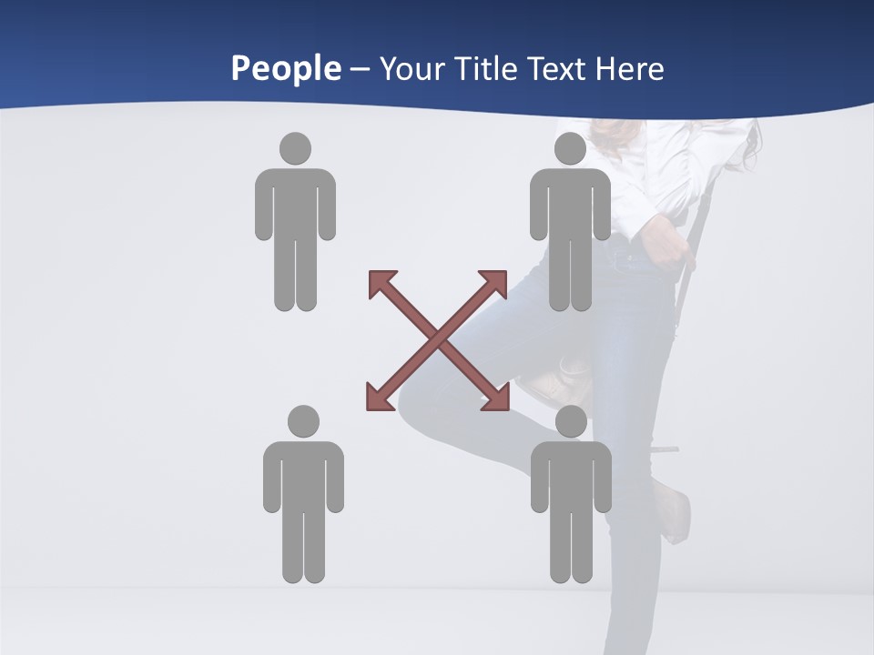 Jeans Slim Attractive PowerPoint Template