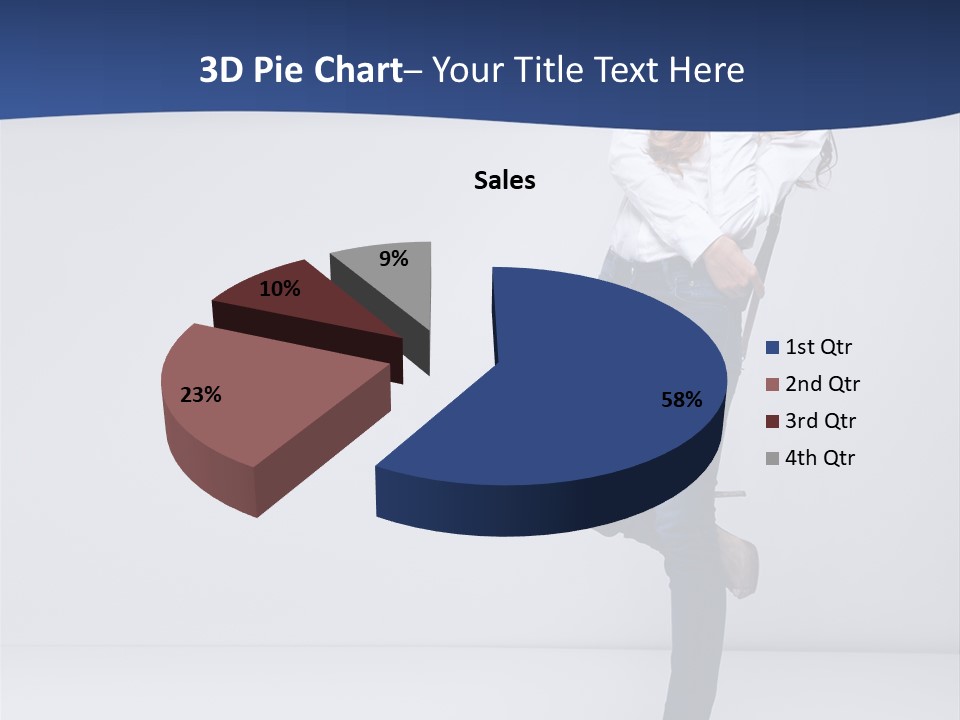 Jeans Slim Attractive PowerPoint Template