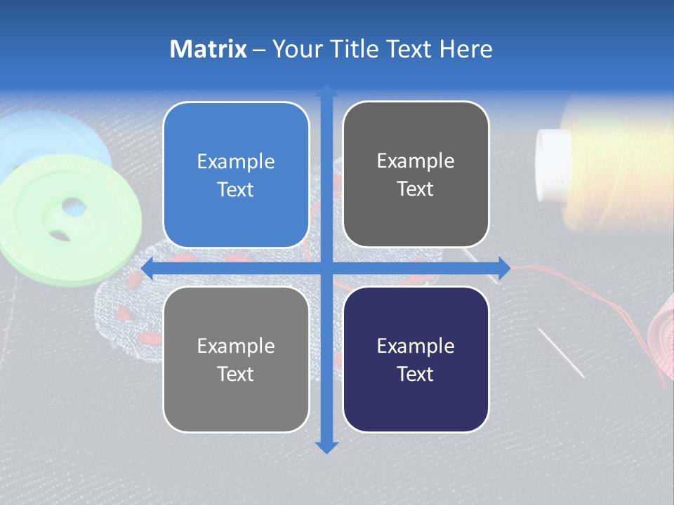 Black Buttons Patch PowerPoint Template