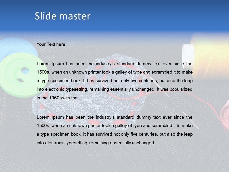 Black Buttons Patch PowerPoint Template