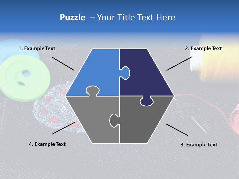 Black Buttons Patch PowerPoint Template