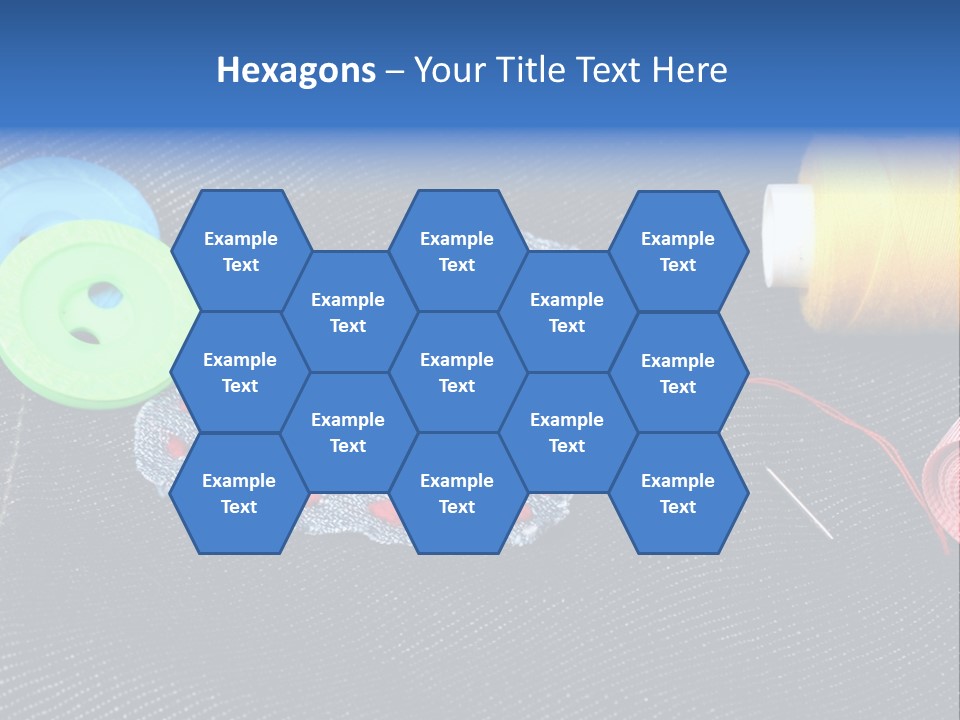 Black Buttons Patch PowerPoint Template