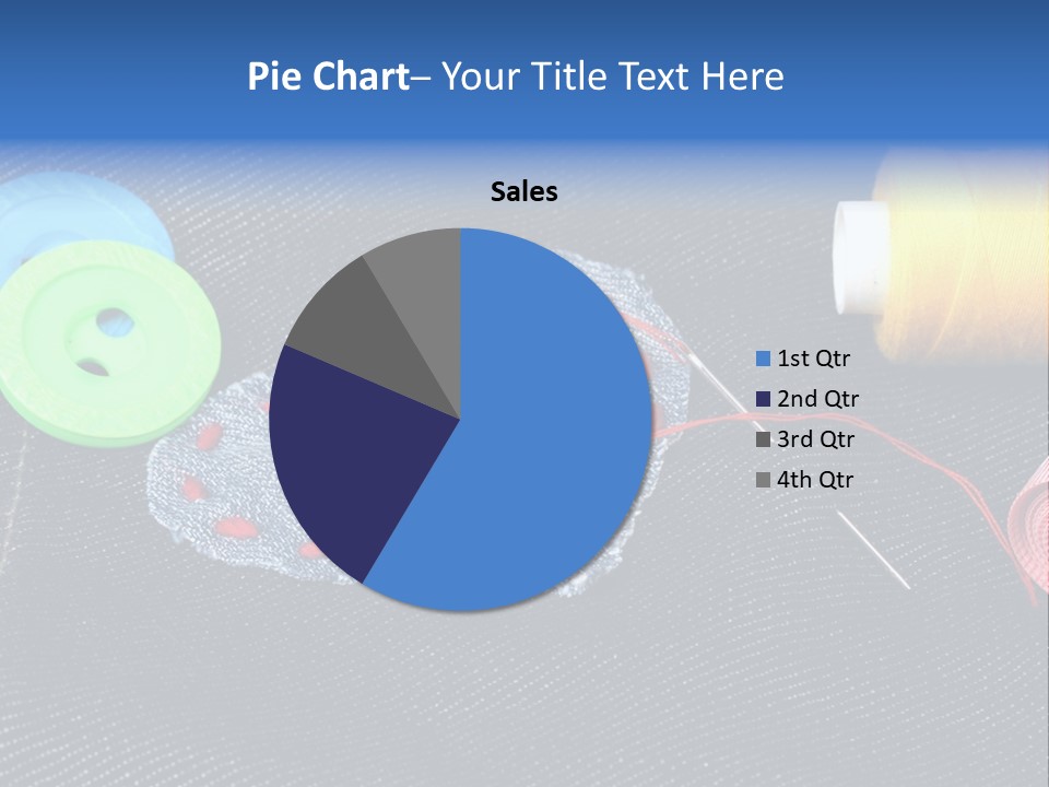 Black Buttons Patch PowerPoint Template