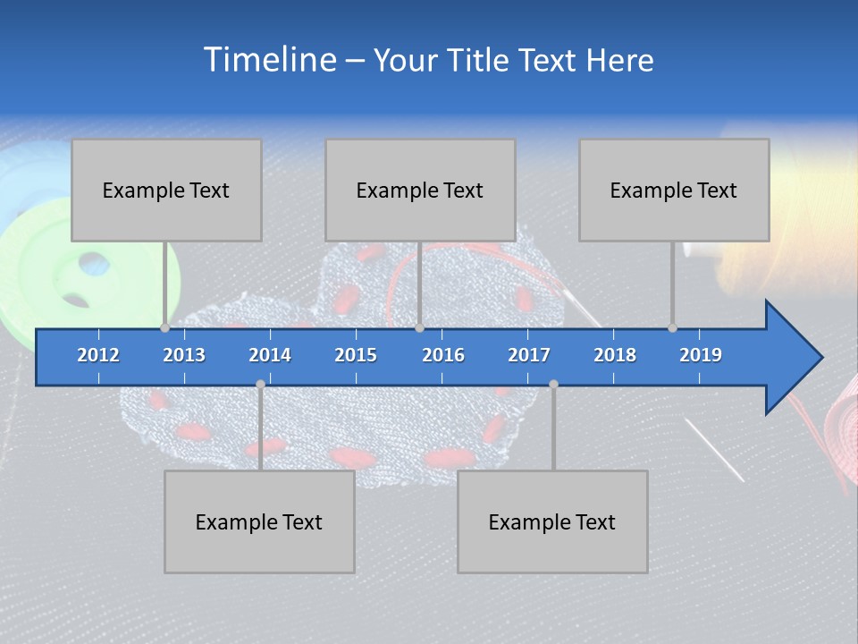 Black Buttons Patch PowerPoint Template