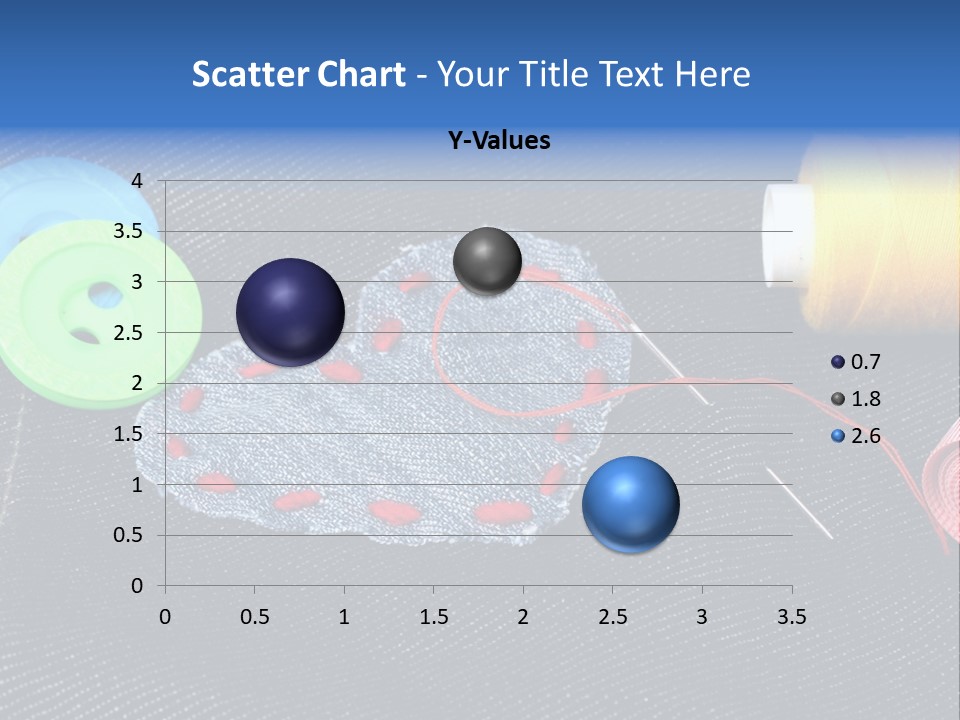 Black Buttons Patch PowerPoint Template