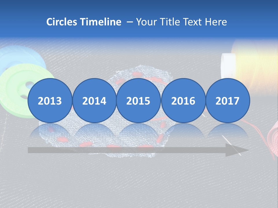 Black Buttons Patch PowerPoint Template