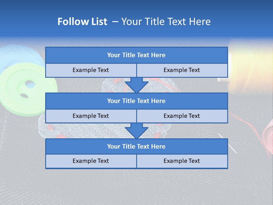 Black Buttons Patch PowerPoint Template