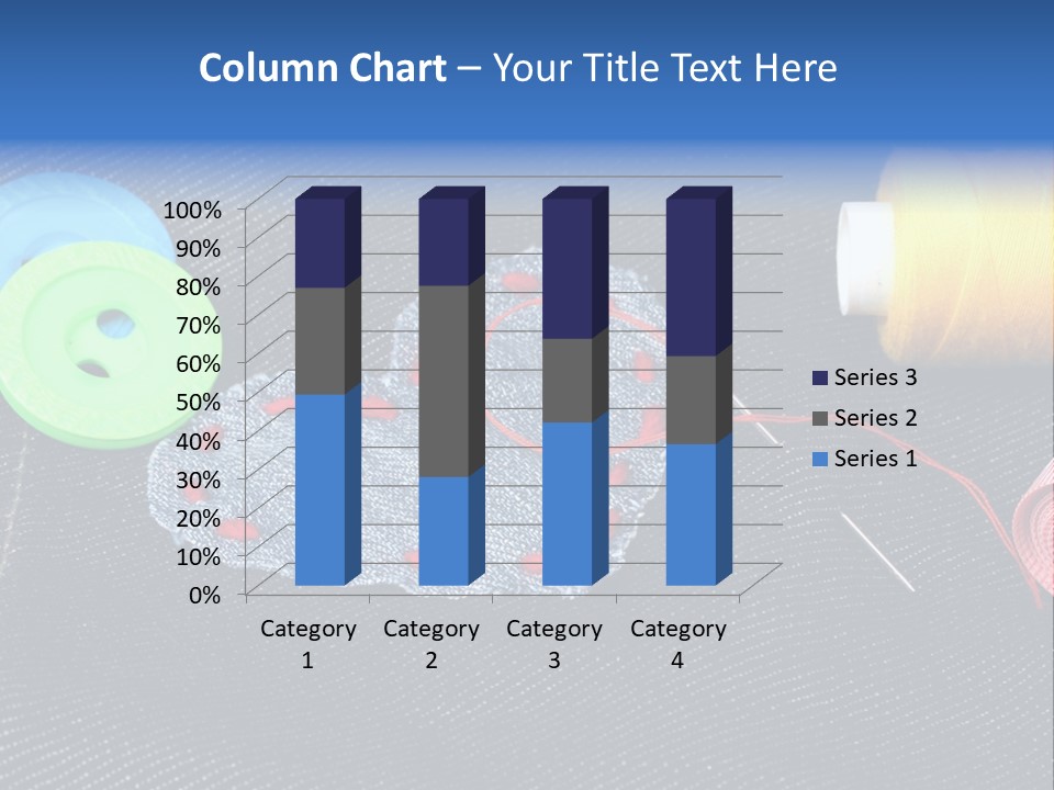 Black Buttons Patch PowerPoint Template