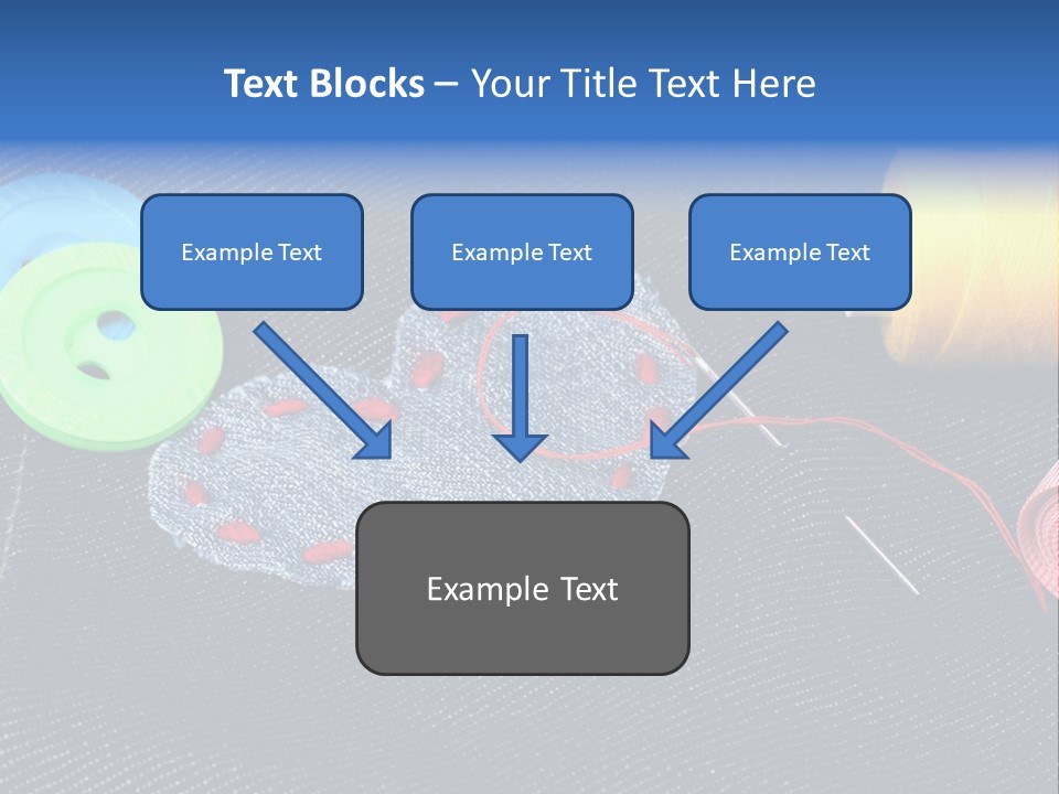 Black Buttons Patch PowerPoint Template