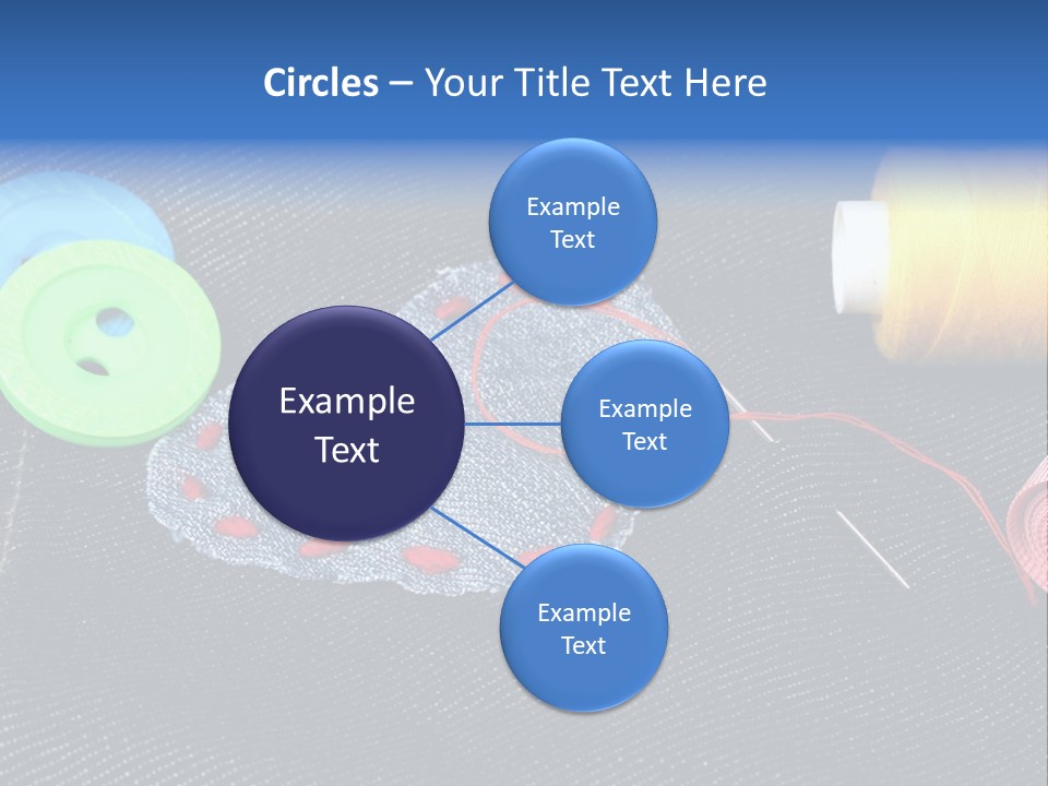 Black Buttons Patch PowerPoint Template