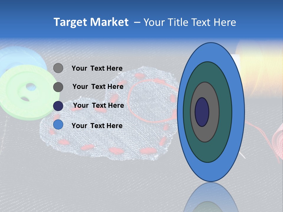 Black Buttons Patch PowerPoint Template