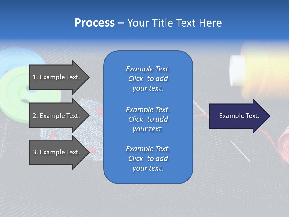 Black Buttons Patch PowerPoint Template